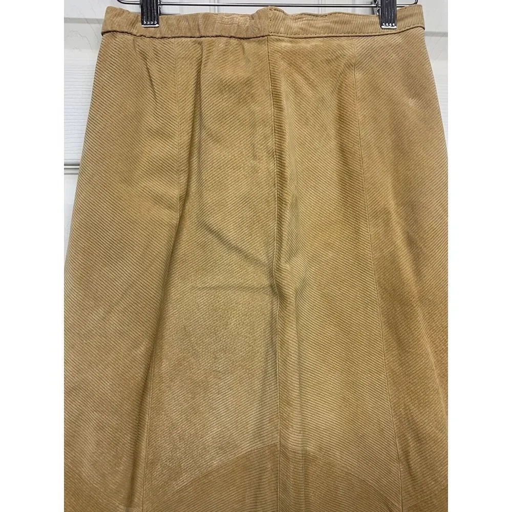 Terry Lewis Skirt Classic Luxuries Women's 100% Genuine Leather‎ Lined Size 6